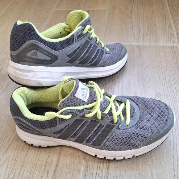 Adidas women's grey and lime running shoes - size 9 - Picture 2 of 9